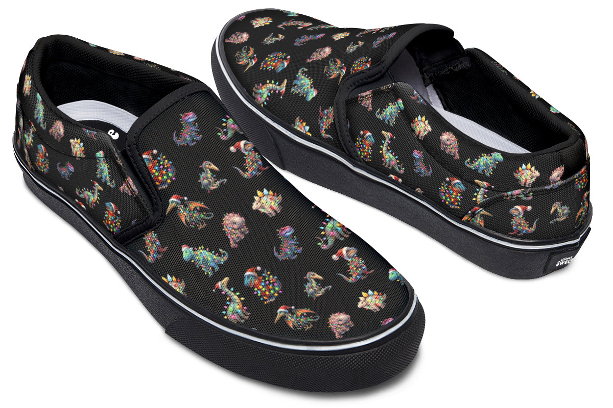 Dinos In Lights Slip Ons