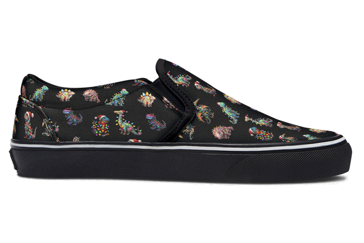 Dinos In Lights Slip Ons