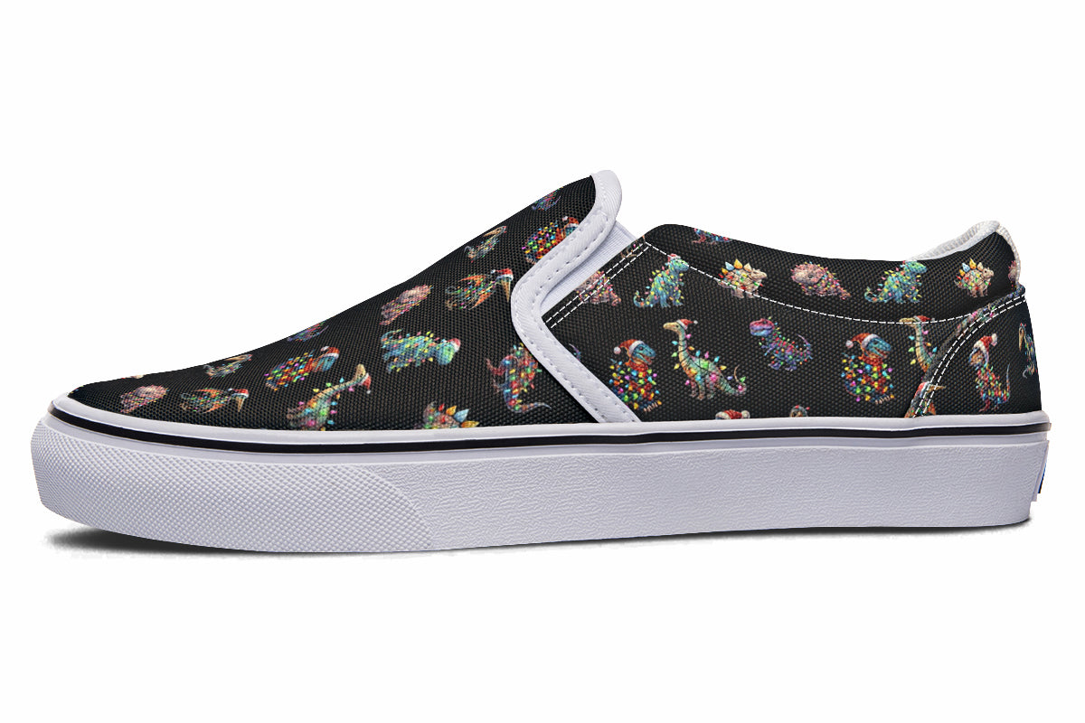 Dinos In Lights Slip Ons