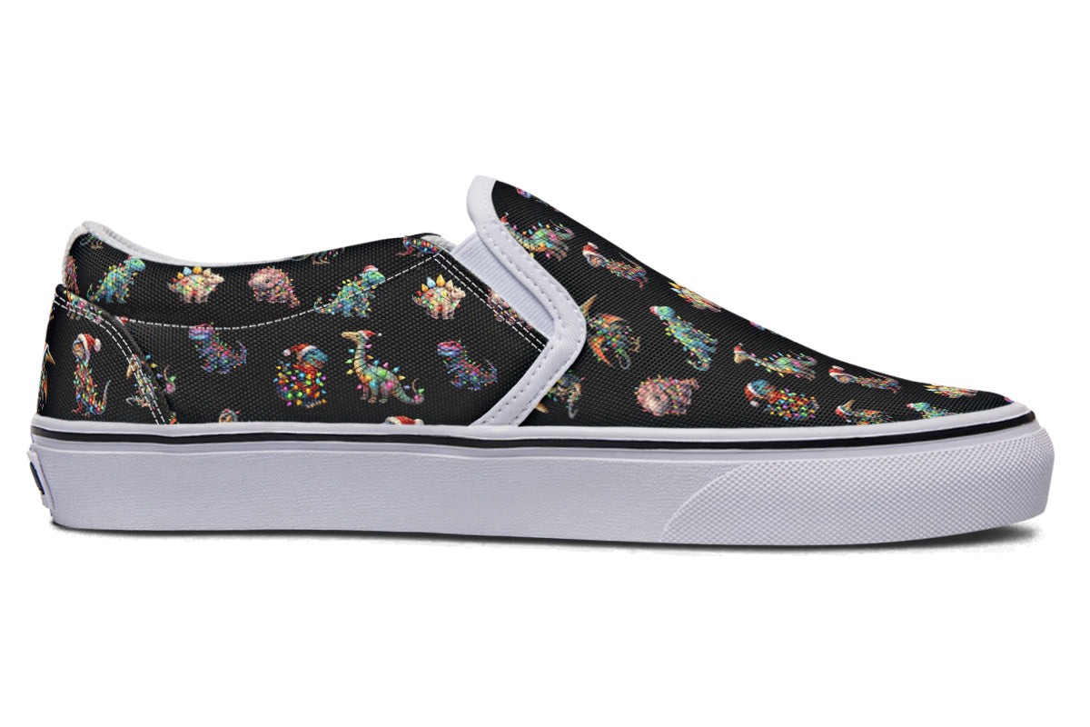 Dinos In Lights Slip Ons