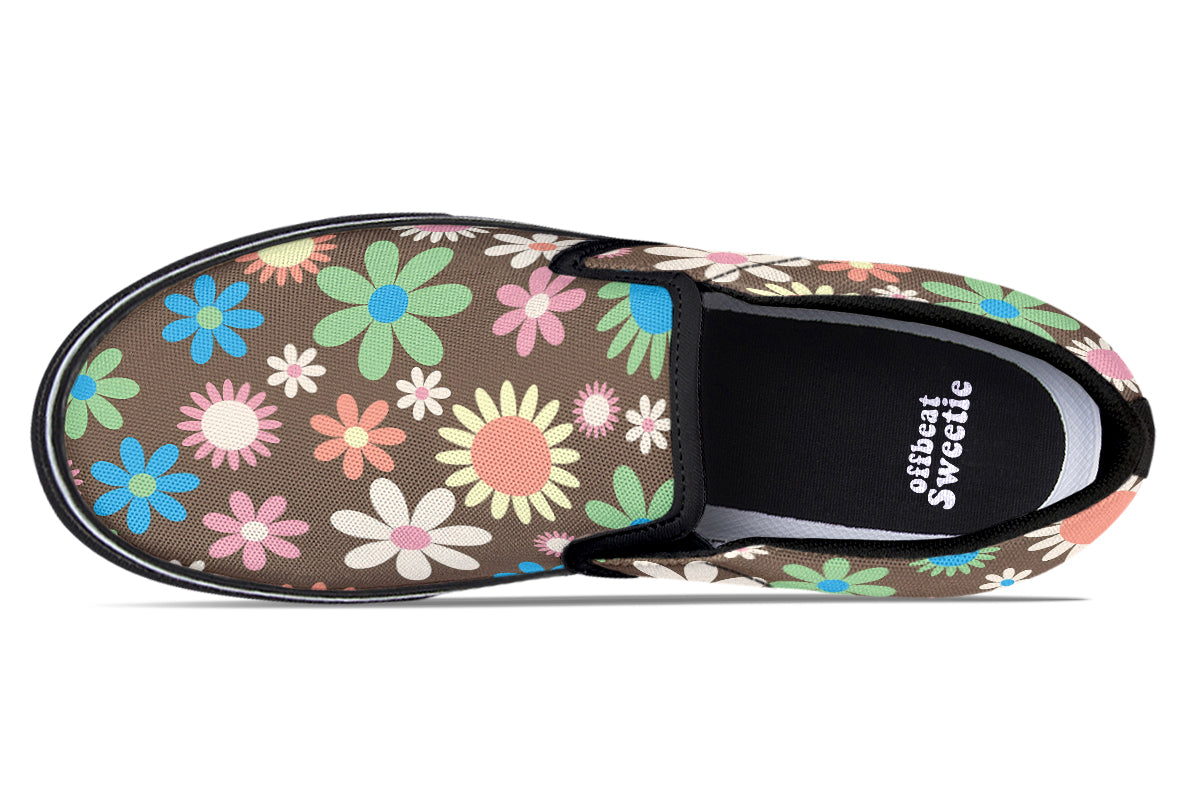 Judy's Flowers Slip Ons