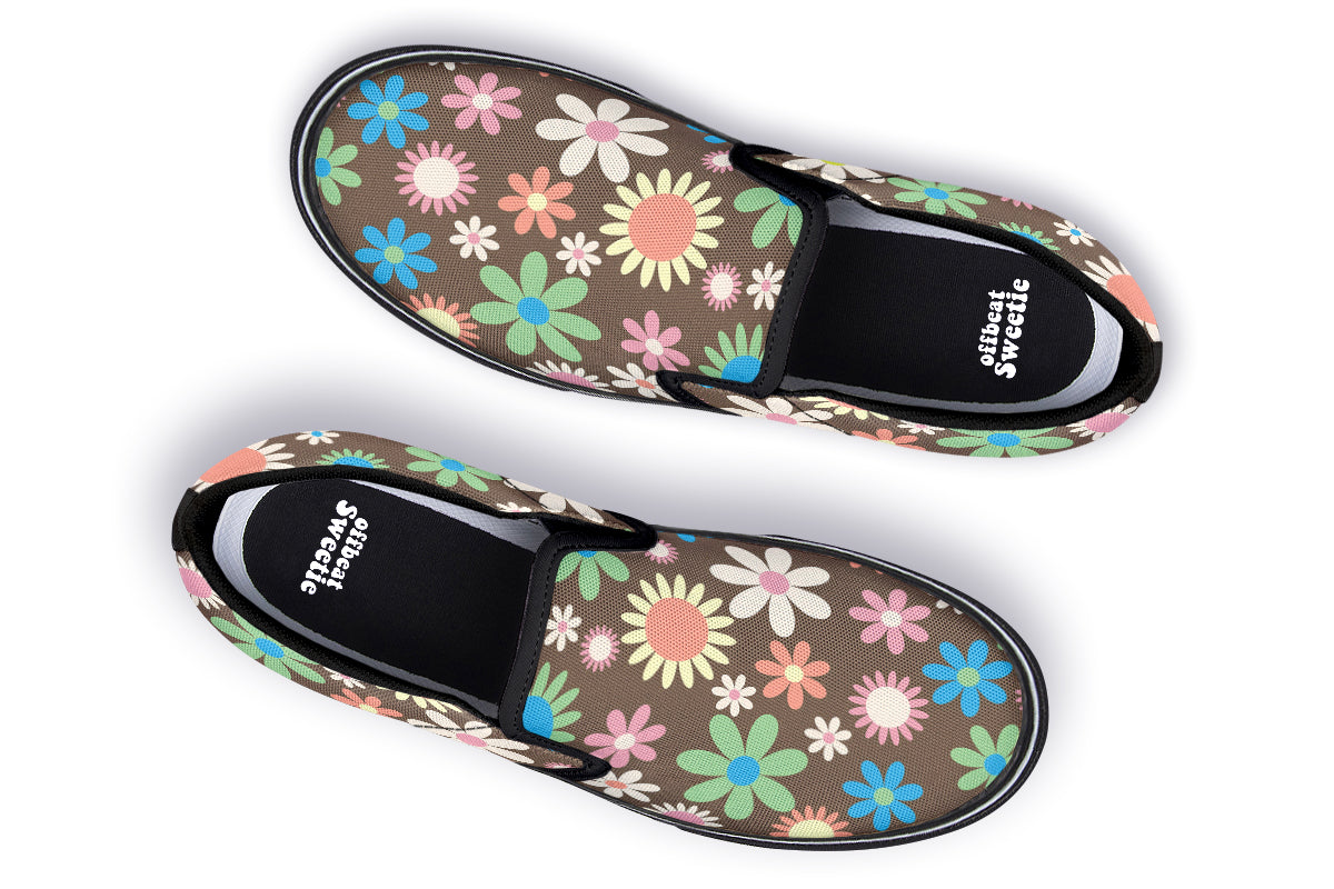 Judy's Flowers Slip Ons