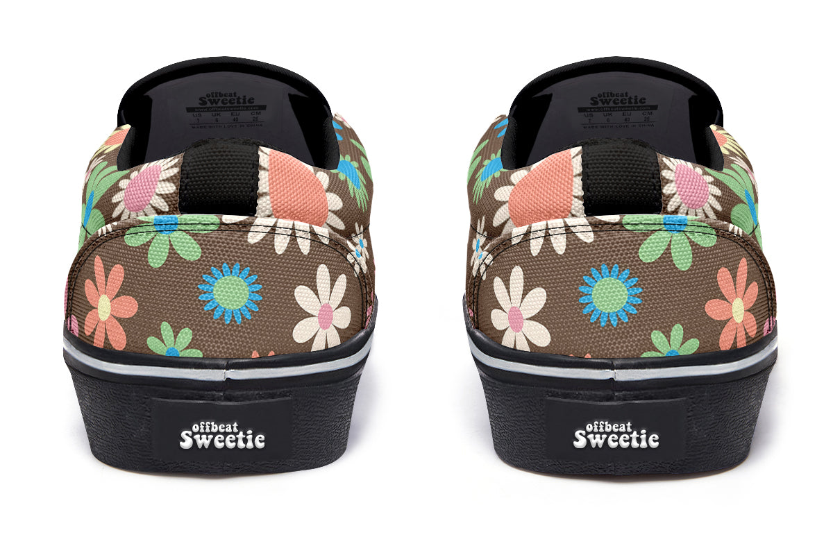 Judy's Flowers Slip Ons