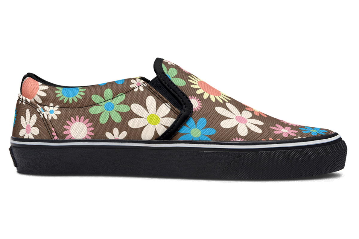 Judy's Flowers Slip Ons