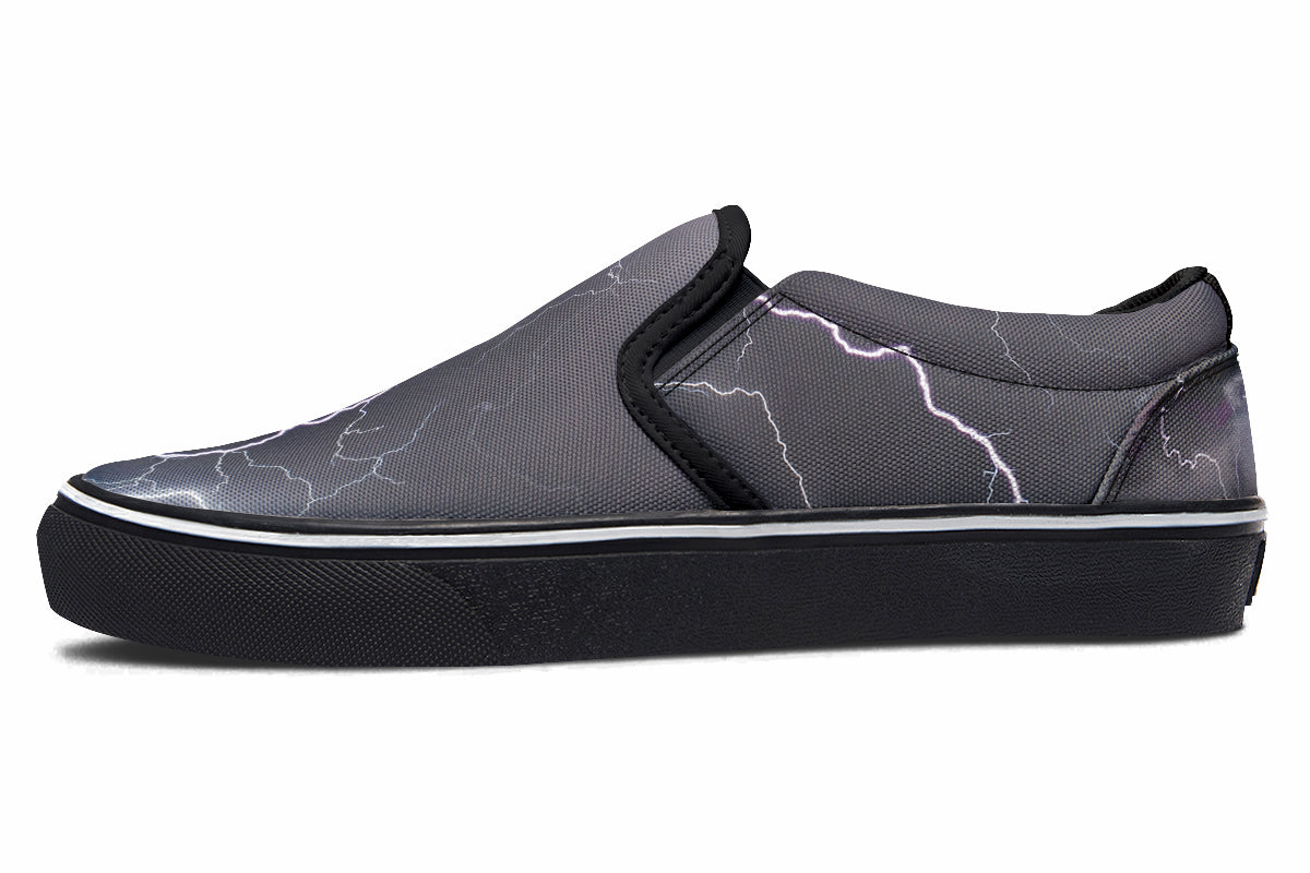 Lightning Crashes Slip Ons