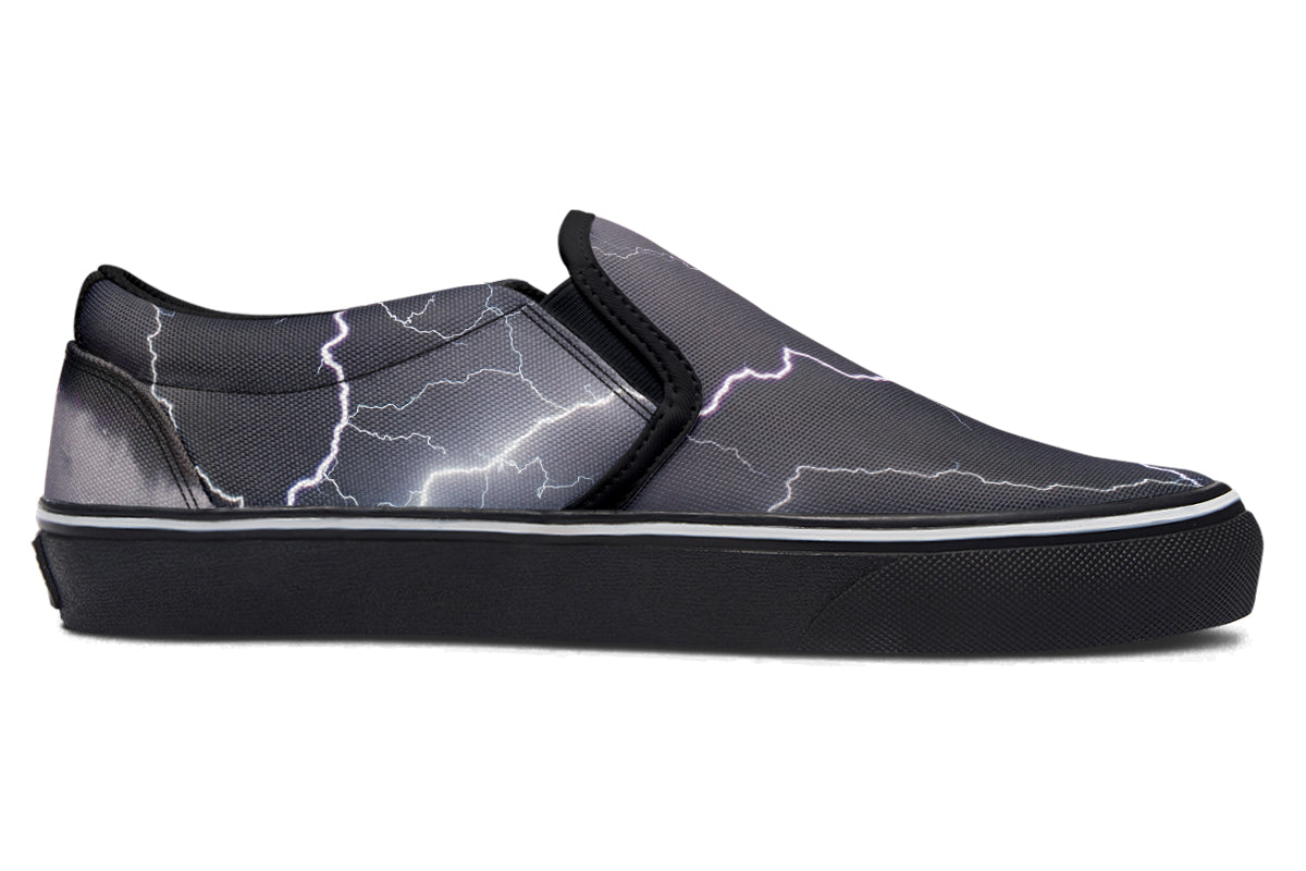 Lightning Crashes Slip Ons