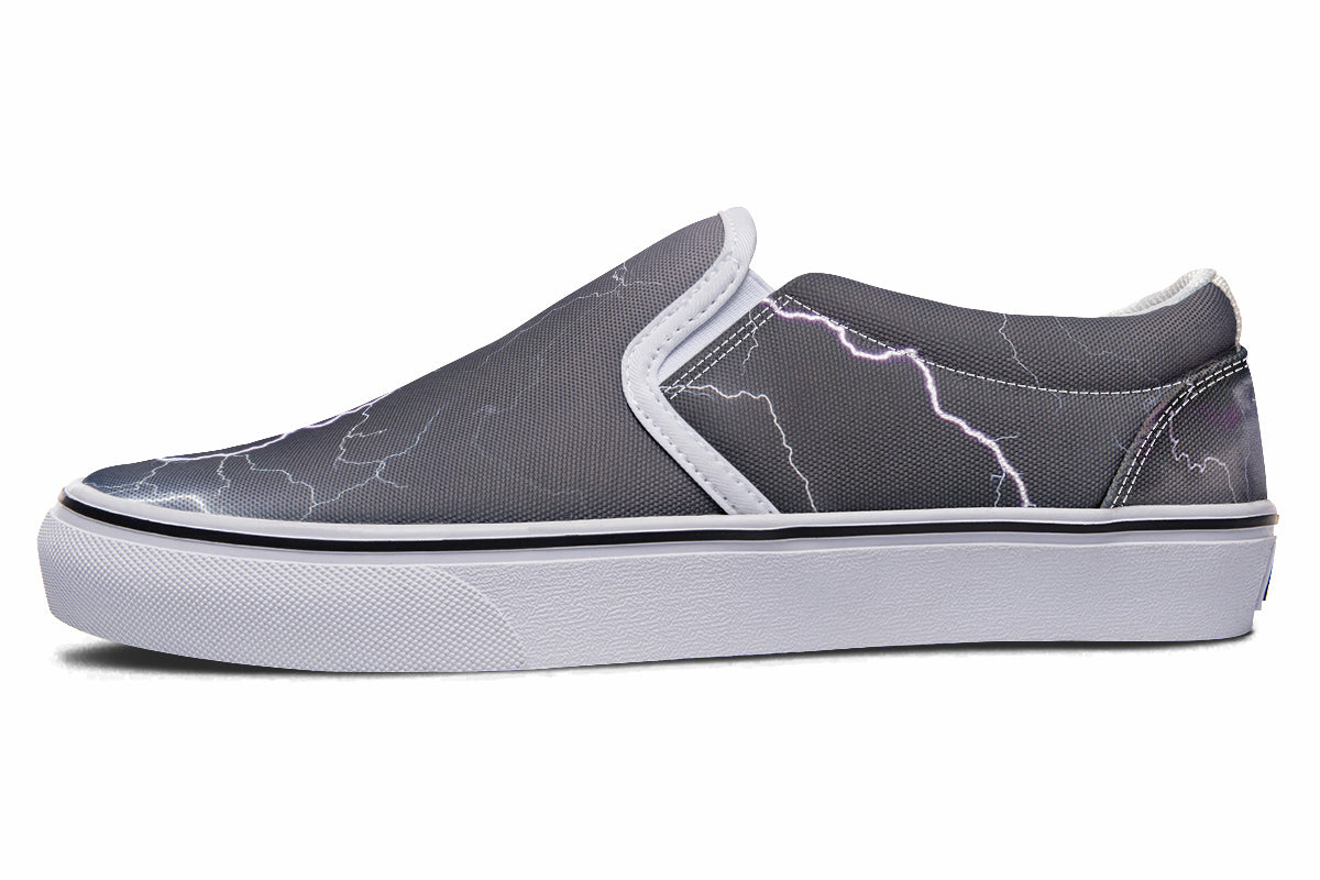 Lightning Crashes Slip Ons