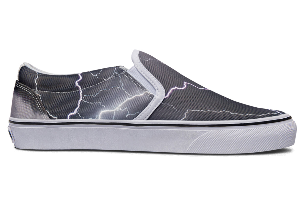 Lightning Crashes Slip Ons