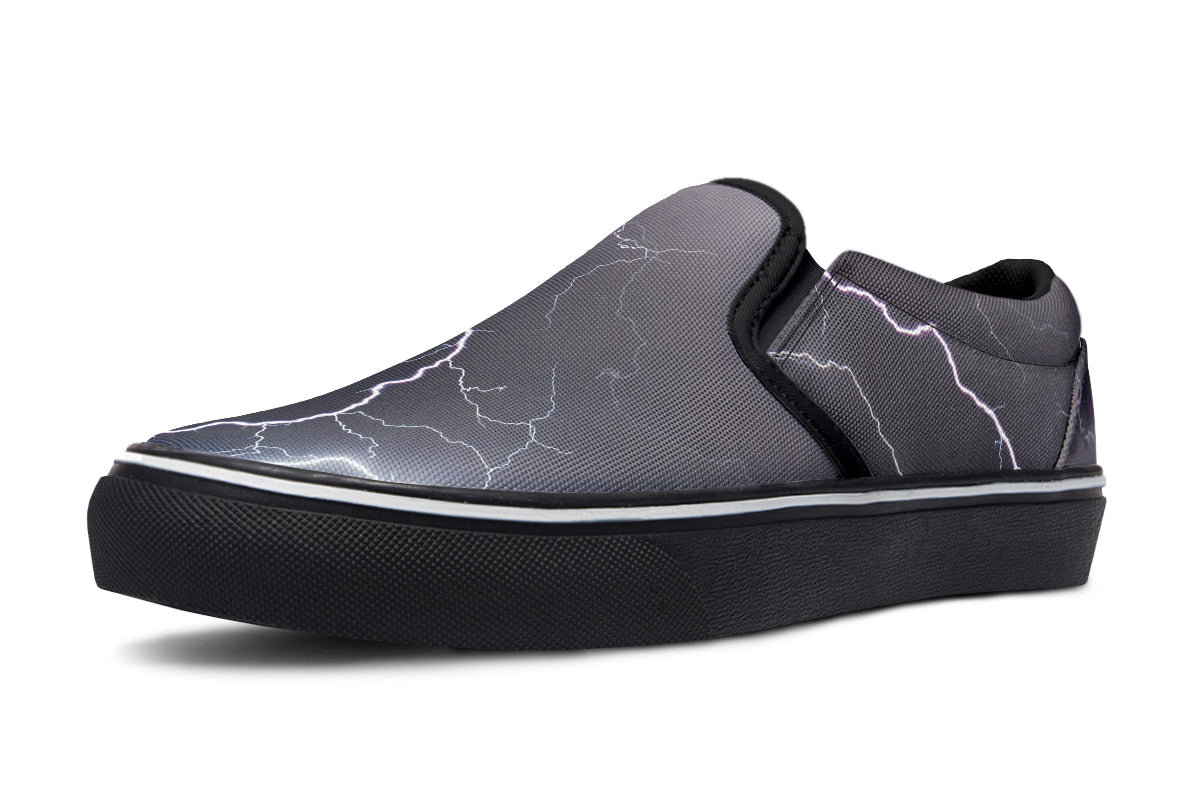 Lightning Crashes Slip Ons