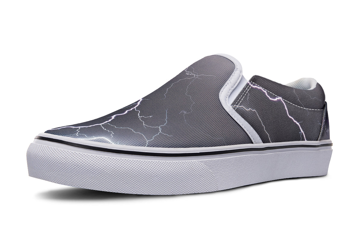 Lightning Crashes Slip Ons