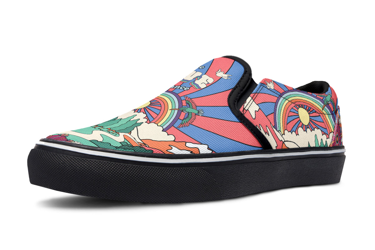 Peace And Love Slip Ons