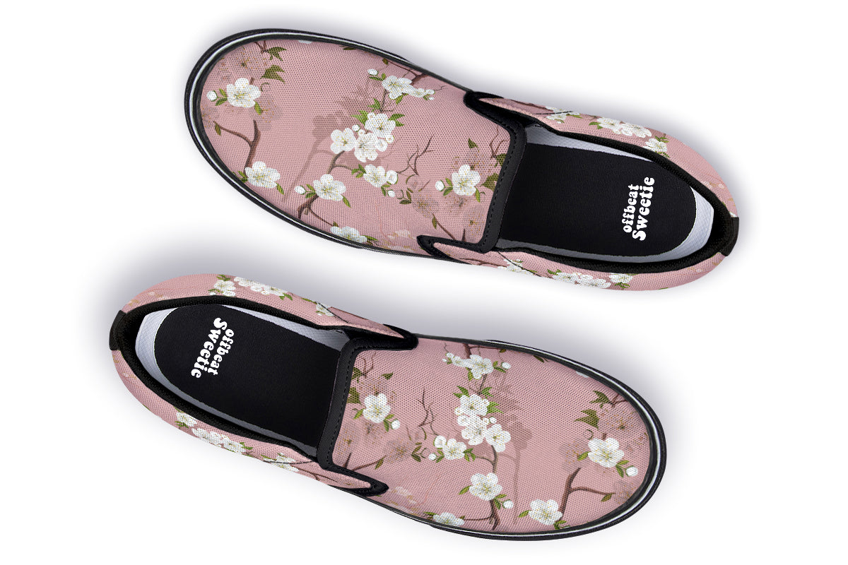 Peach Blossoms Slip Ons