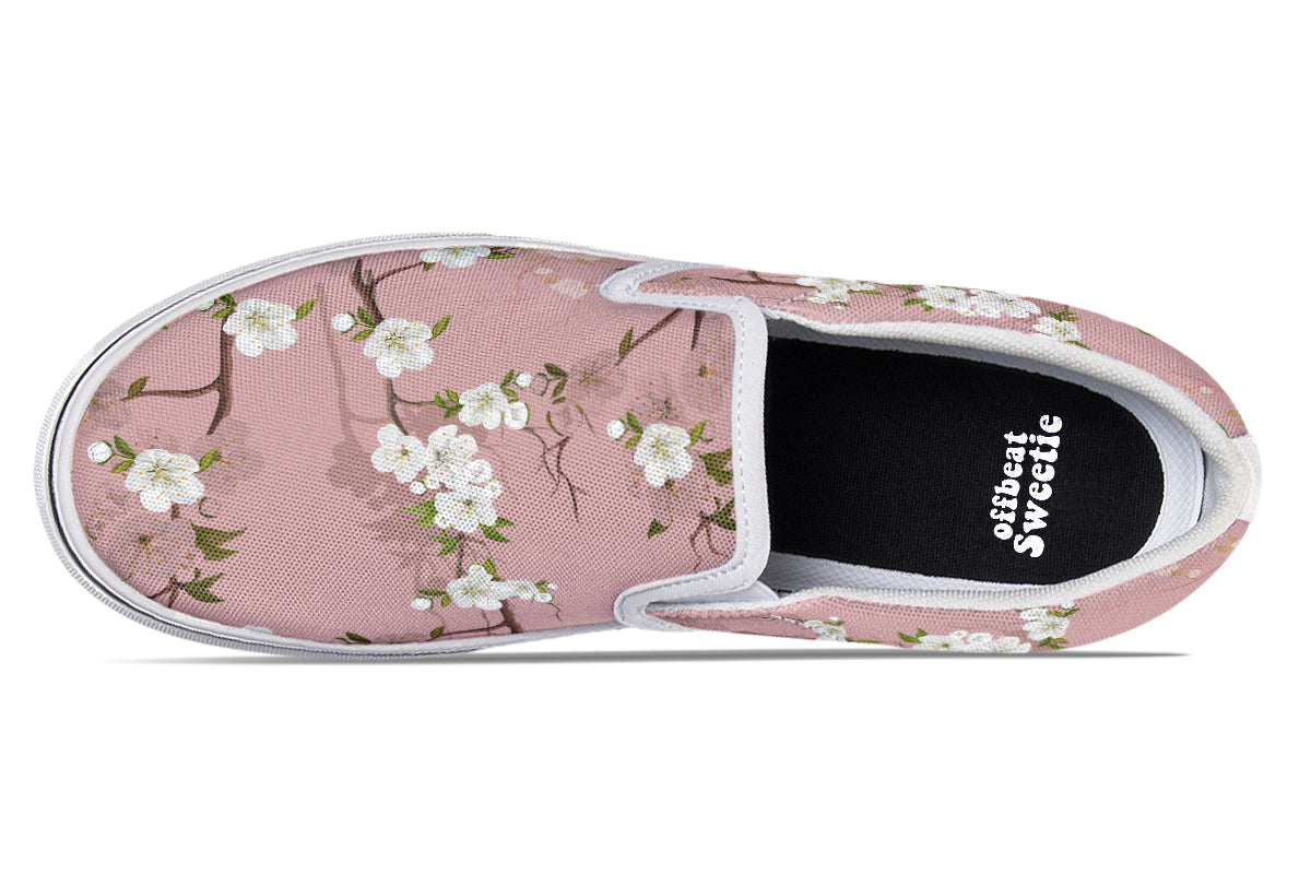 Peach Blossoms Slip Ons