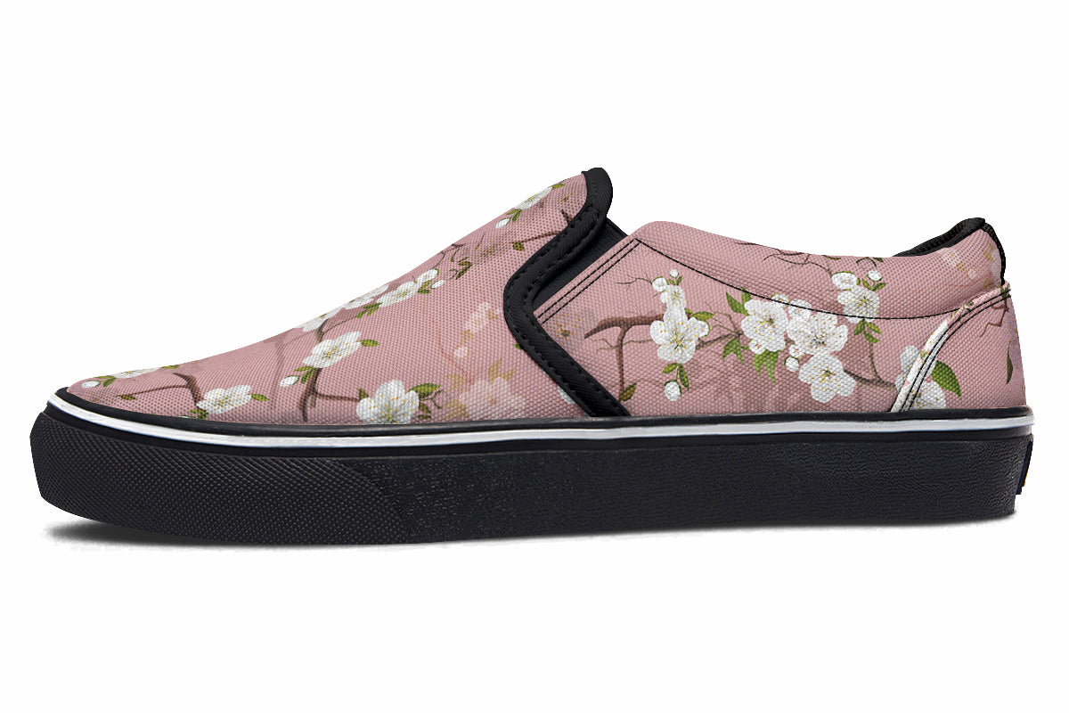 Peach Blossoms Slip Ons