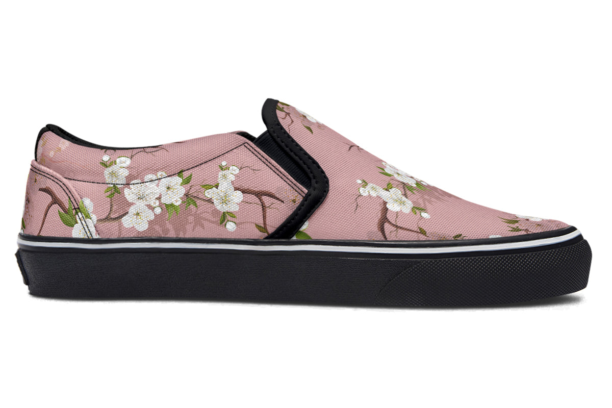 Peach Blossoms Slip Ons