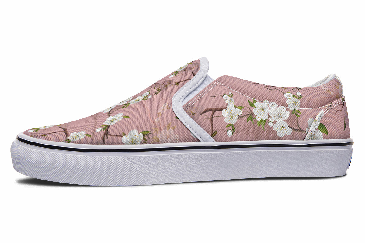 Peach Blossoms Slip Ons