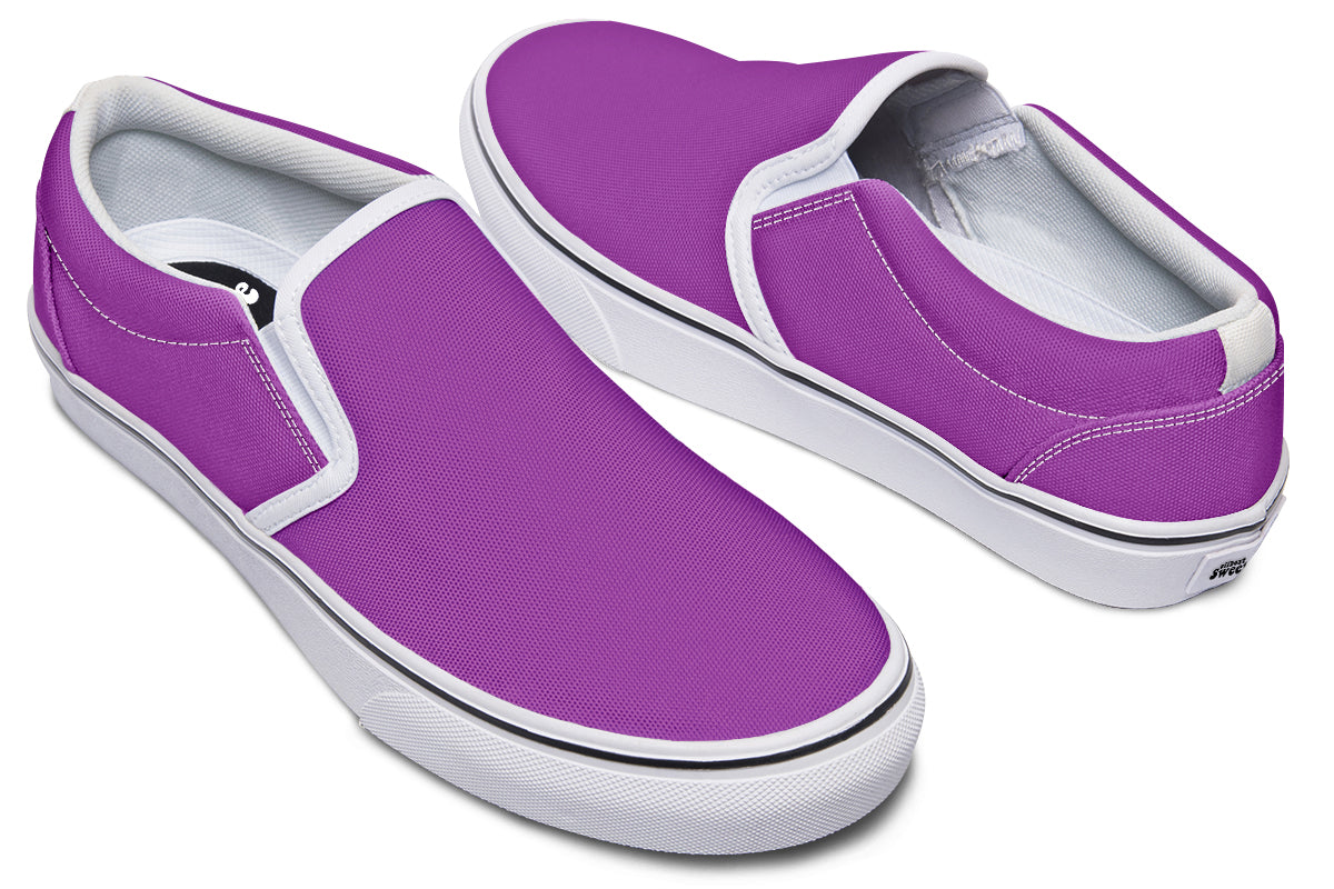 Purple Reign Slip Ons