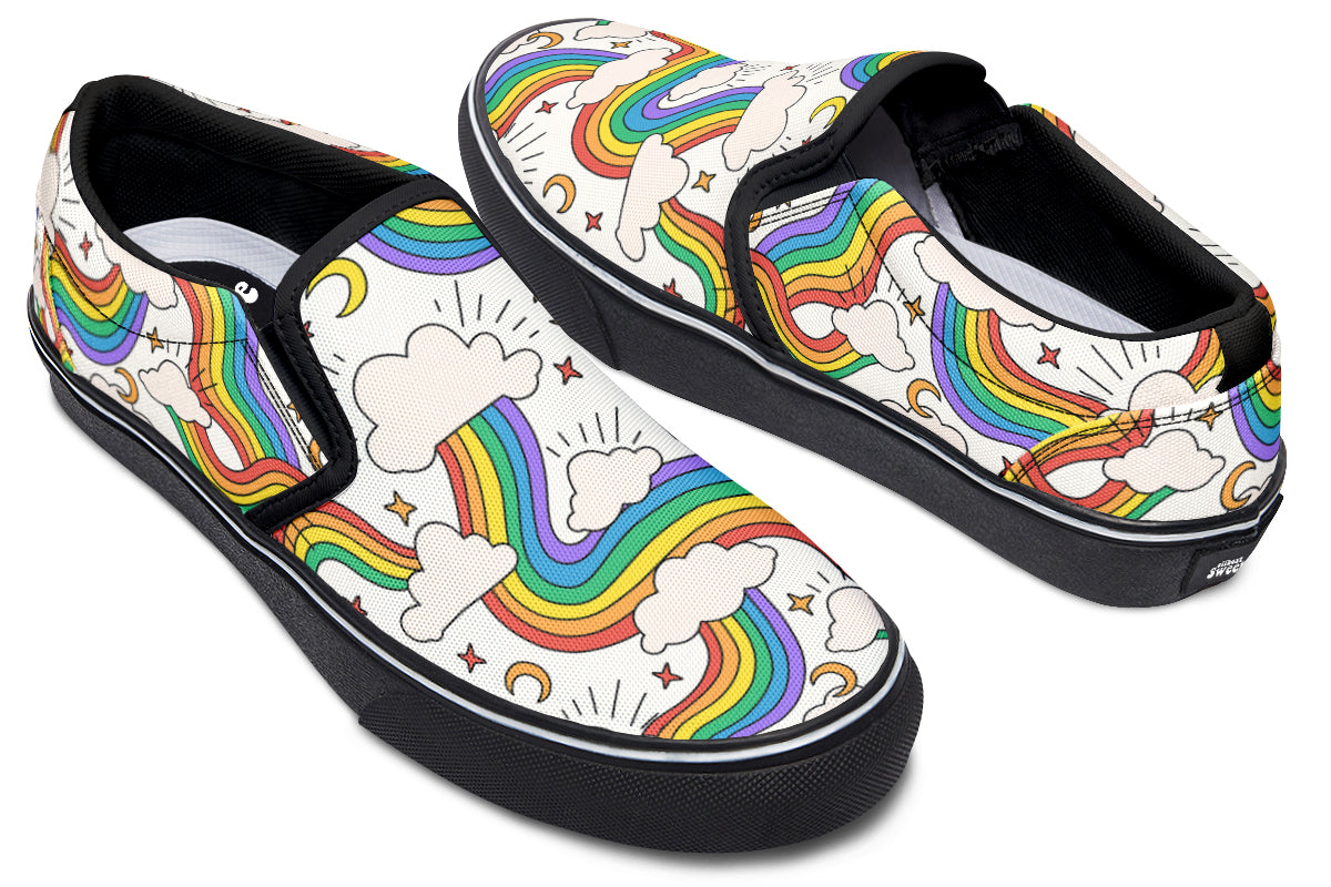 Rainbow Dreams Slip Ons