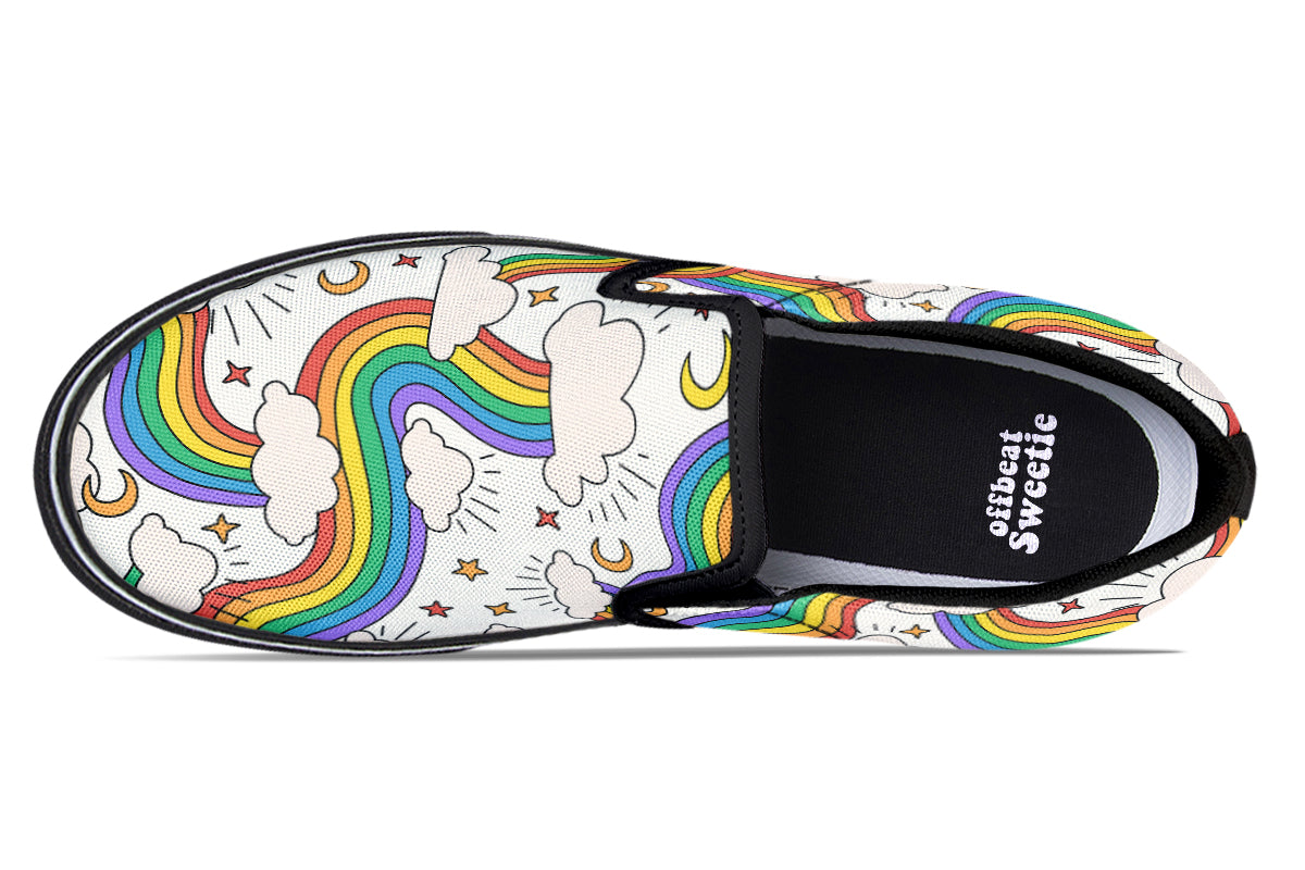 Rainbow Dreams Slip Ons