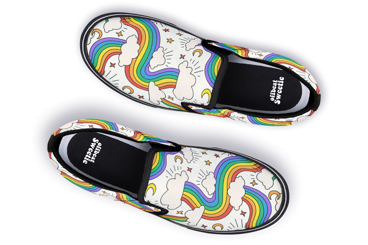 Rainbow Dreams Slip Ons