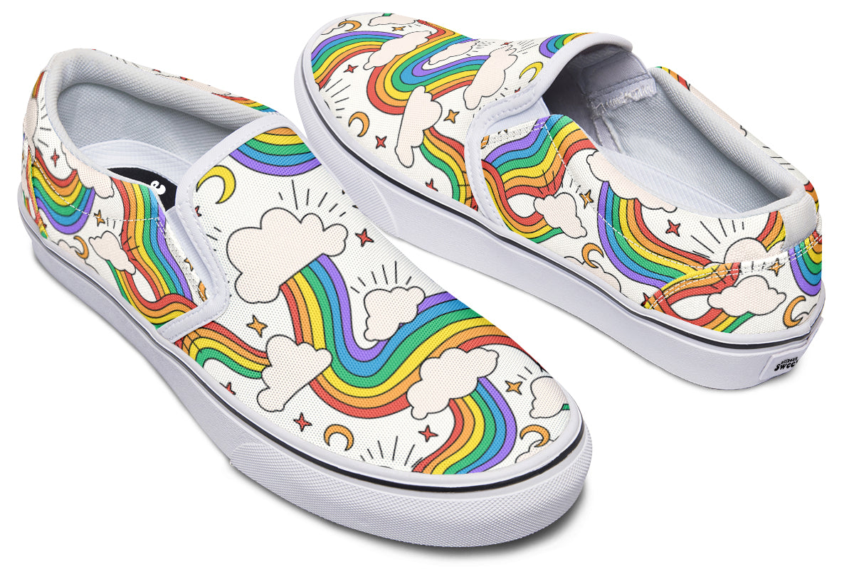 Rainbow Dreams Slip Ons