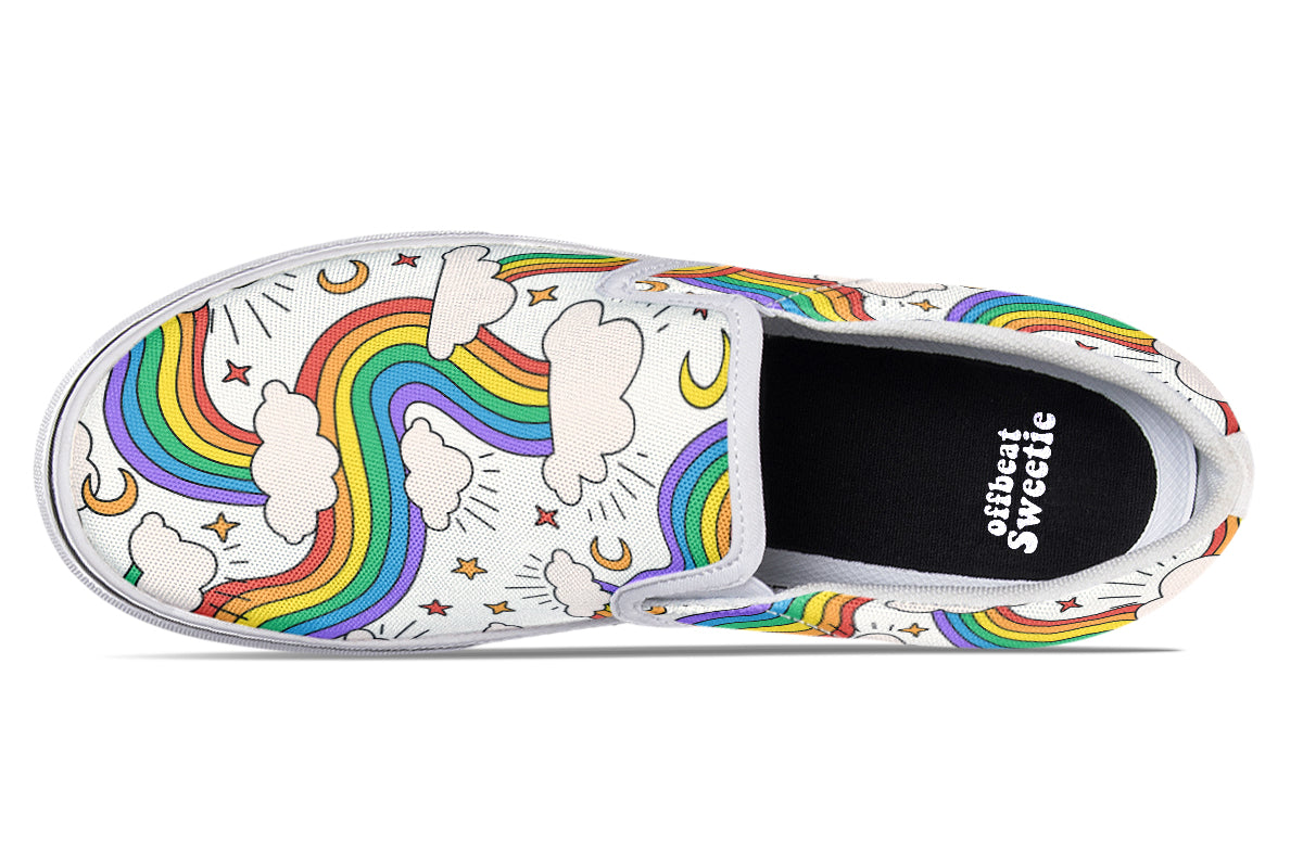 Rainbow Dreams Slip Ons