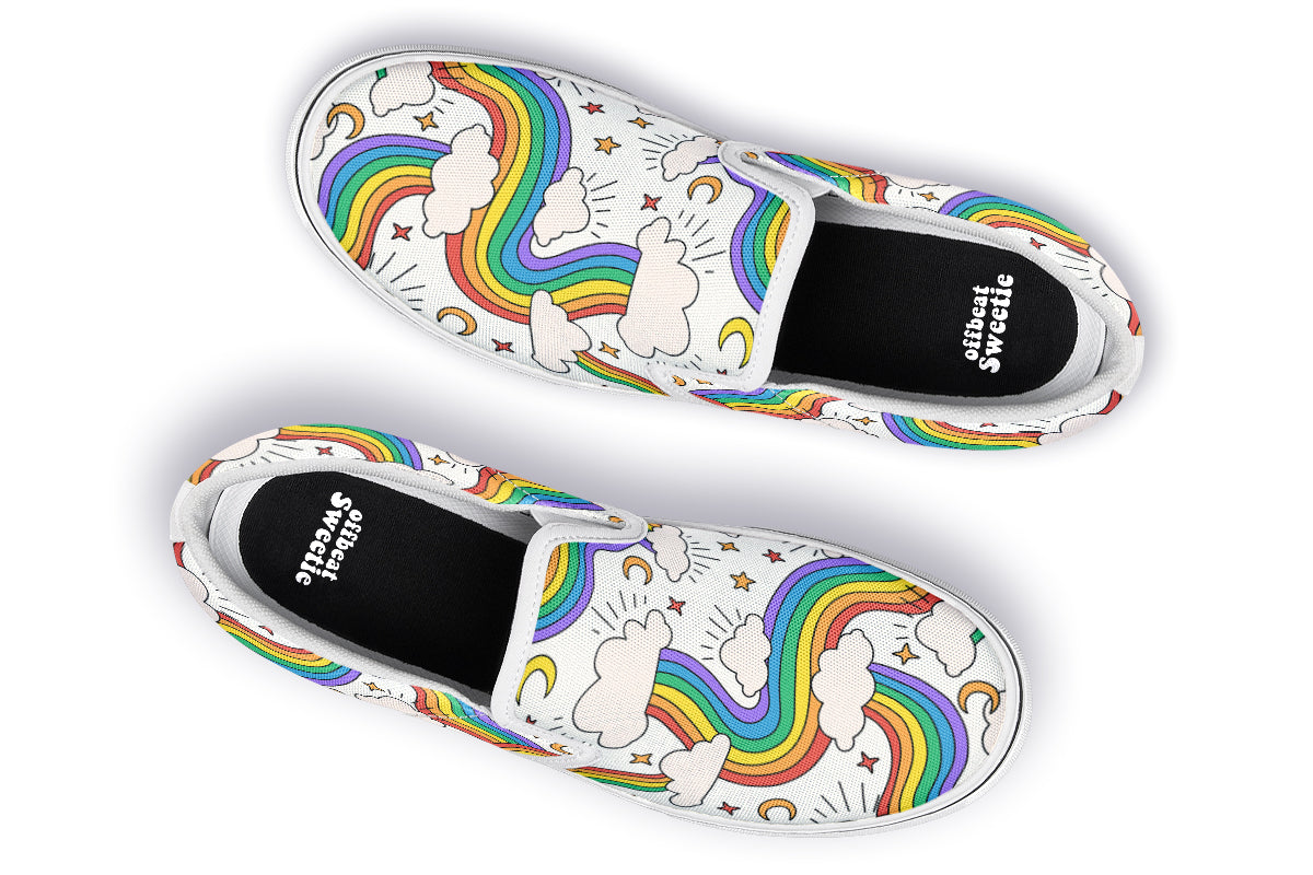 Rainbow Dreams Slip Ons