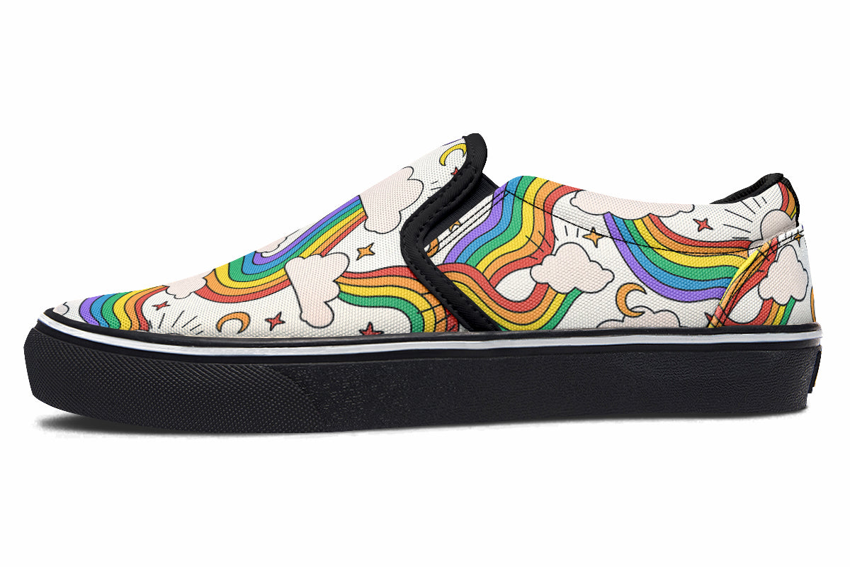 Rainbow Dreams Slip Ons