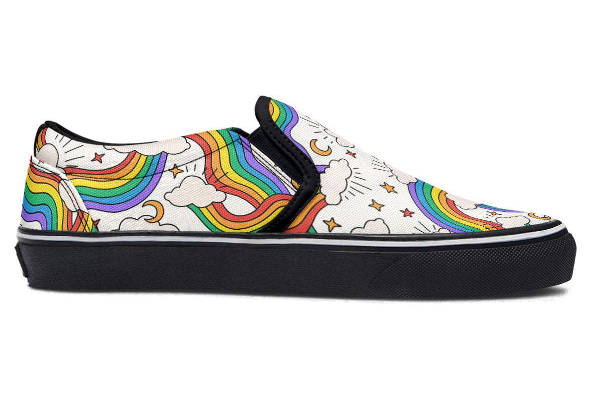 Rainbow Dreams Slip Ons