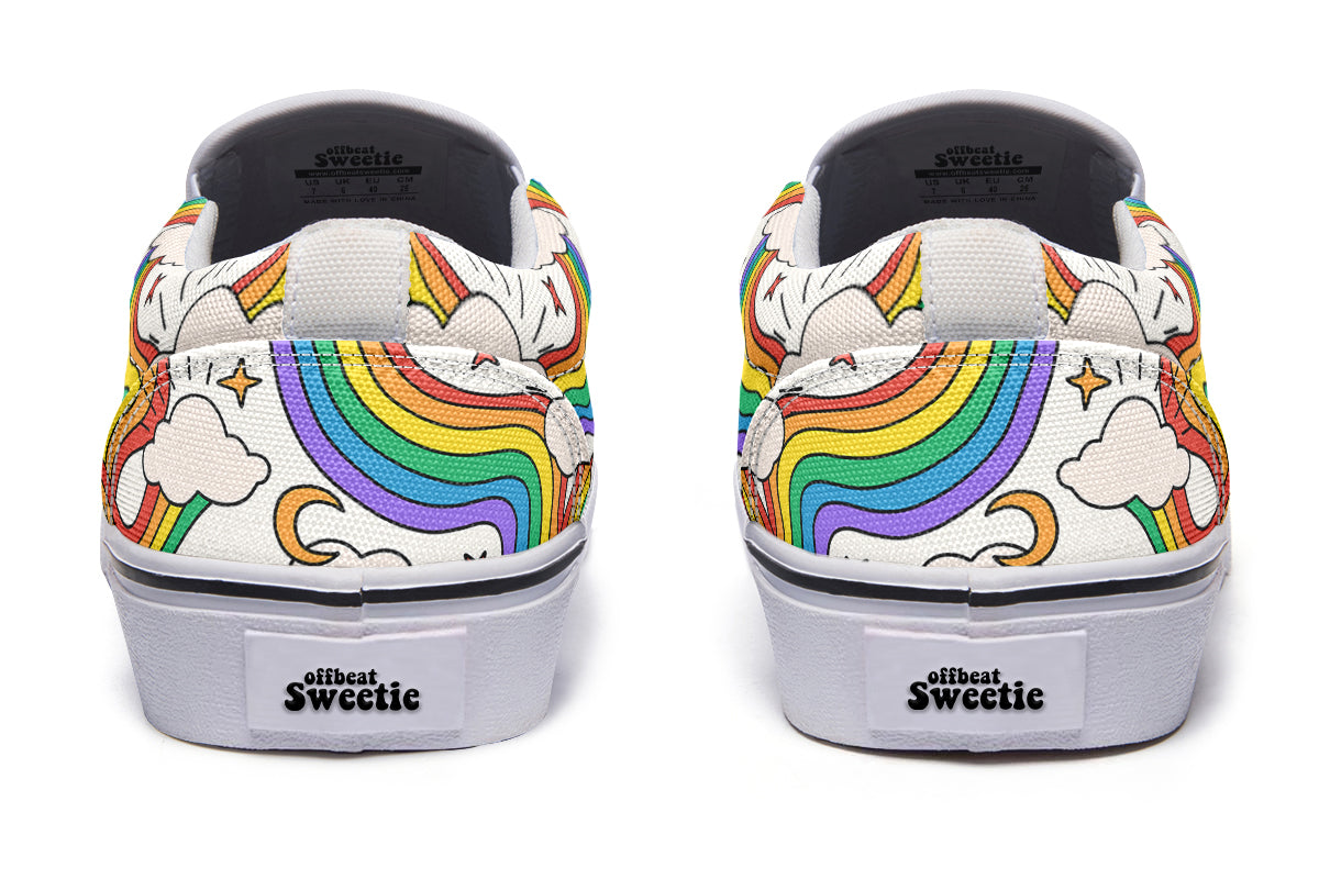 Rainbow Dreams Slip Ons