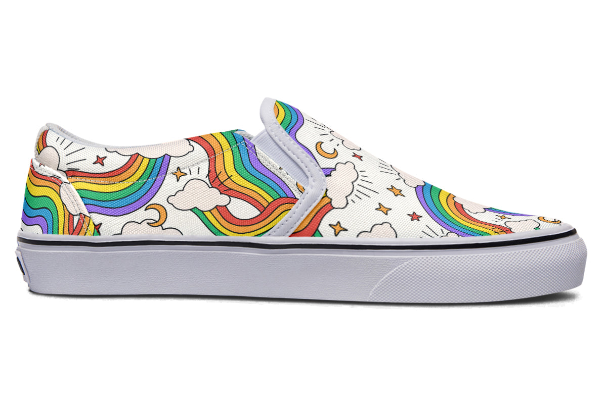 Rainbow Dreams Slip Ons