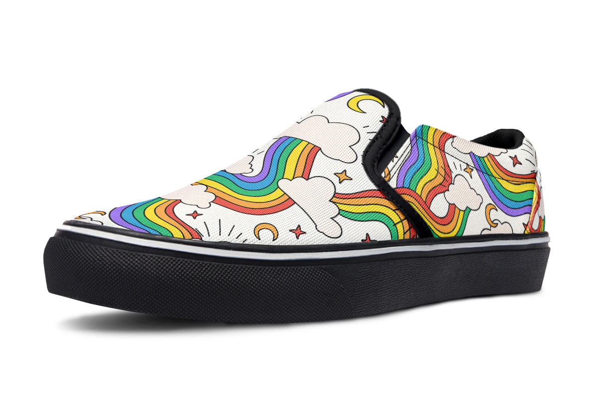 Rainbow Dreams Slip Ons