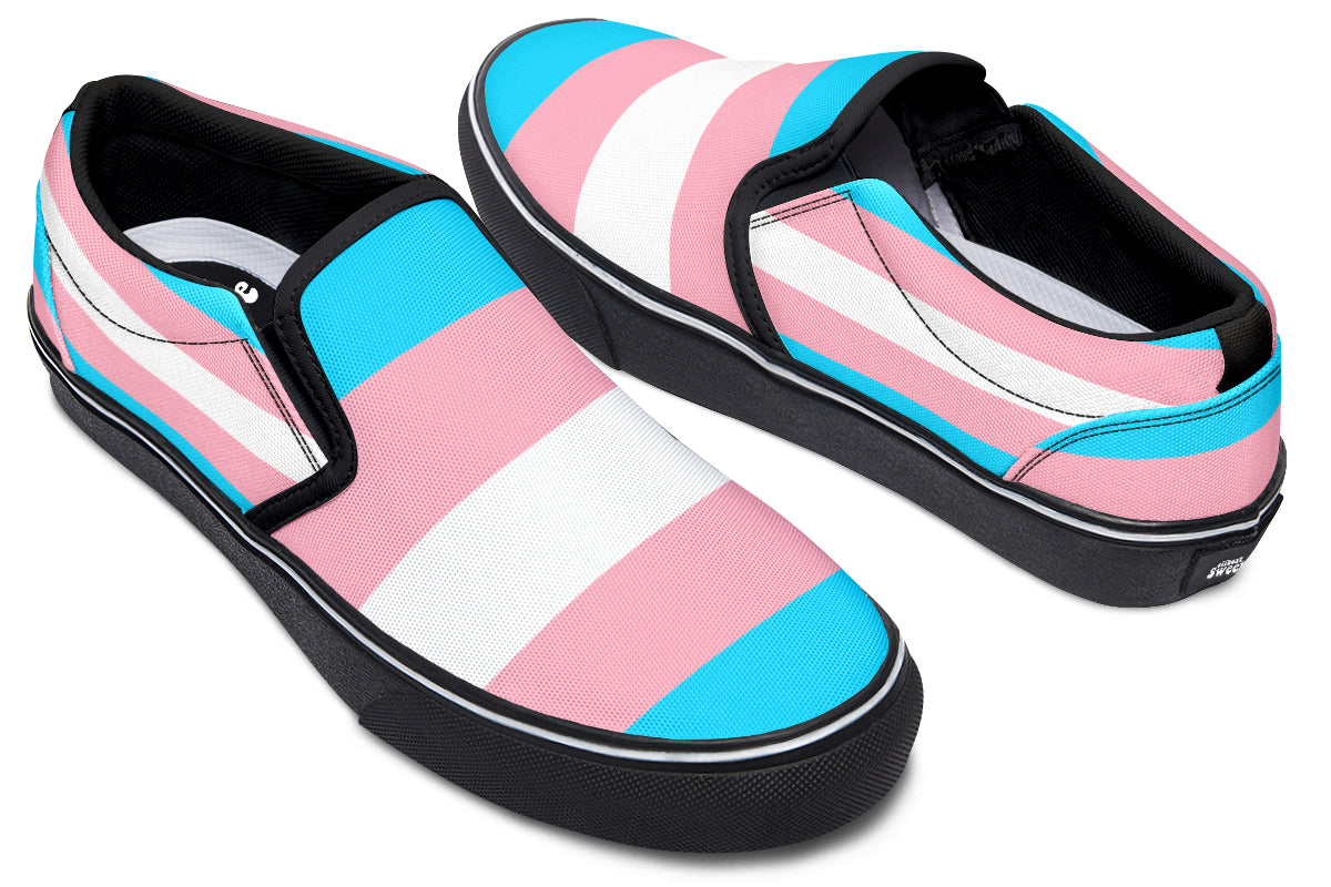 Trans Flag Slip Ons