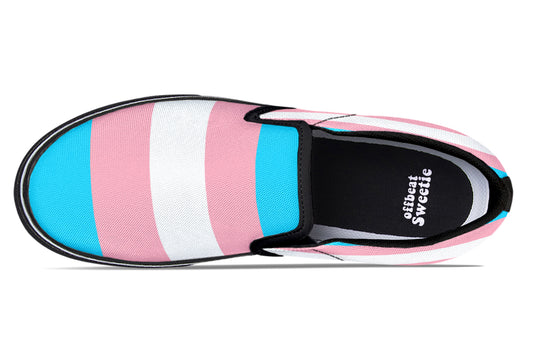 Trans Flag Slip Ons