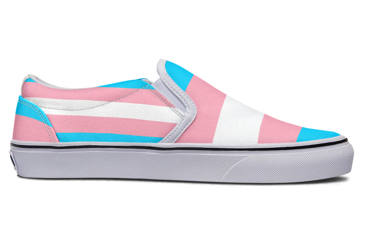 Trans Flag Slip Ons