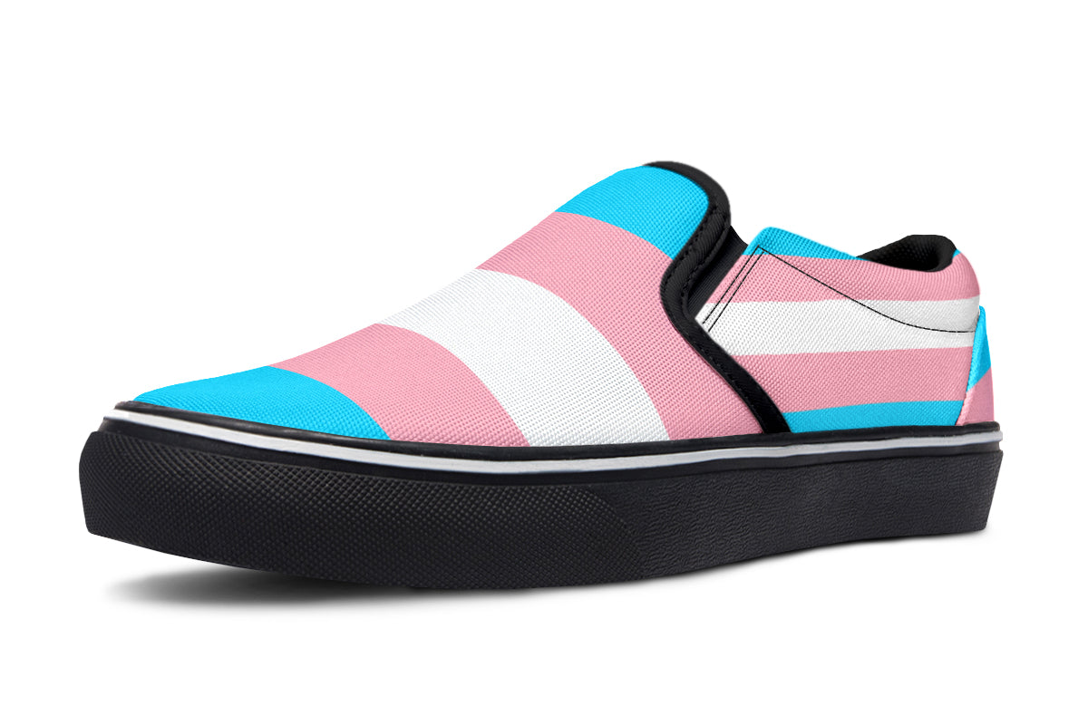 Trans Flag Slip Ons