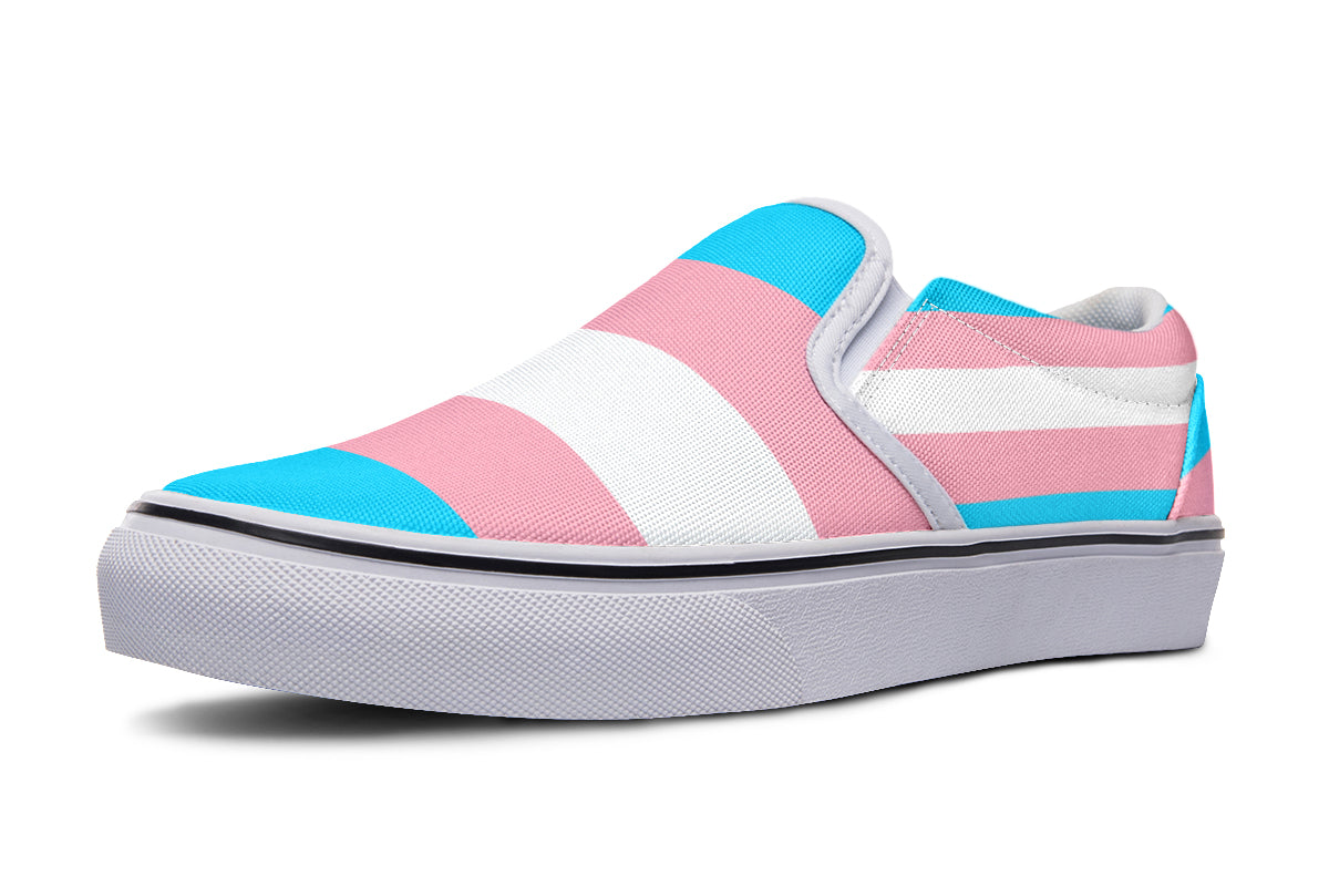 Trans Flag Slip Ons