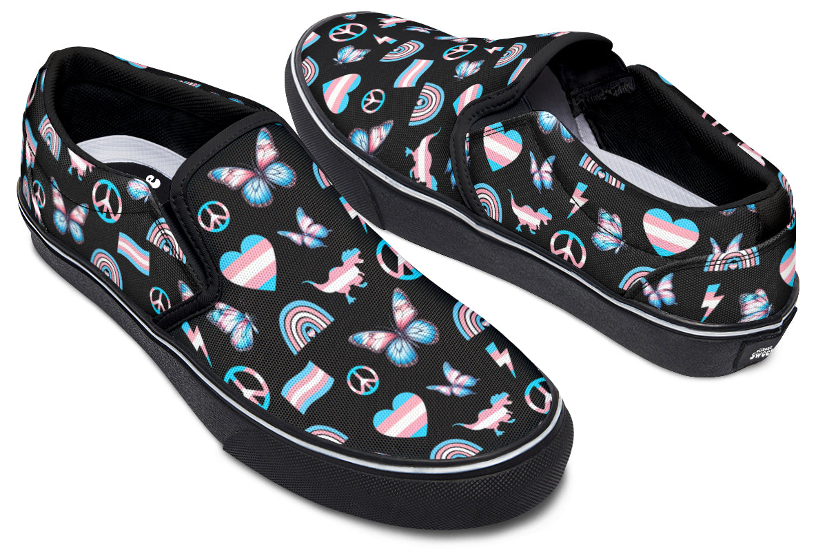 Trans Love Slip Ons