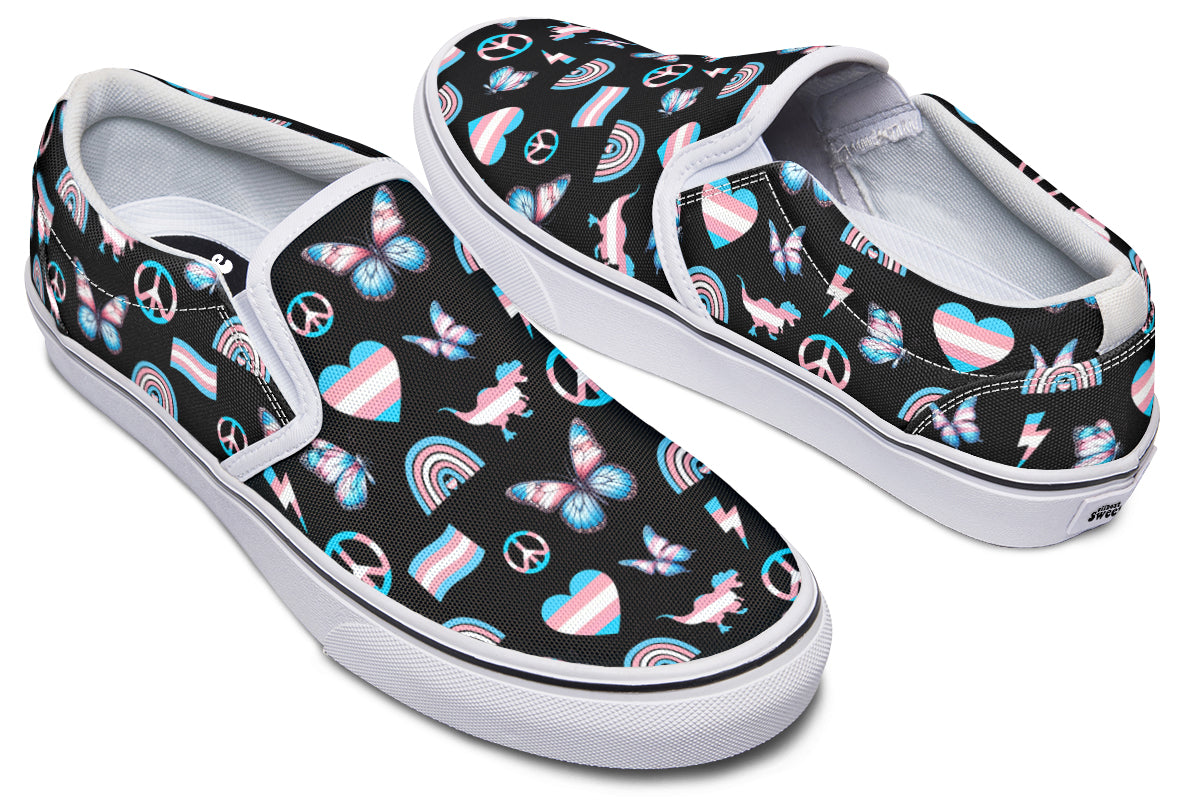 Trans Love Slip Ons