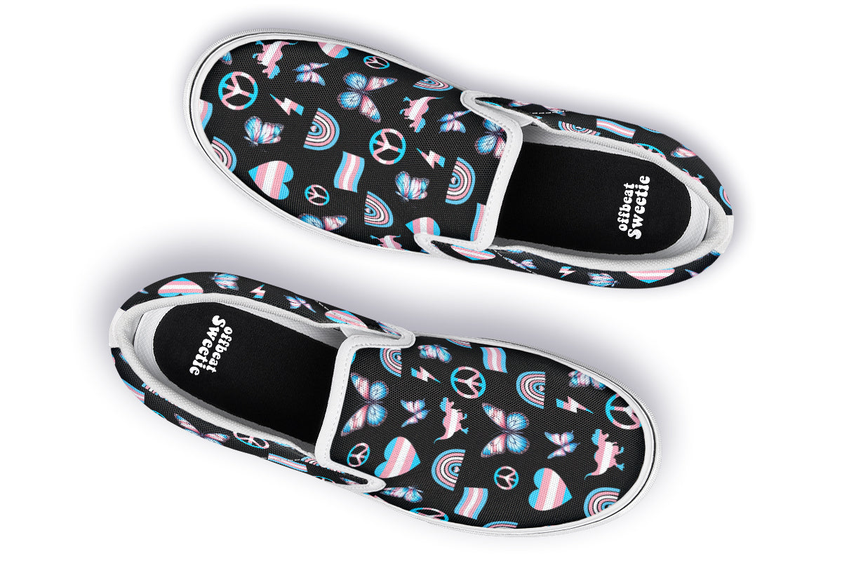 Trans Love Slip Ons