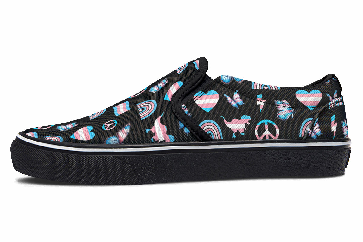 Trans Love Slip Ons