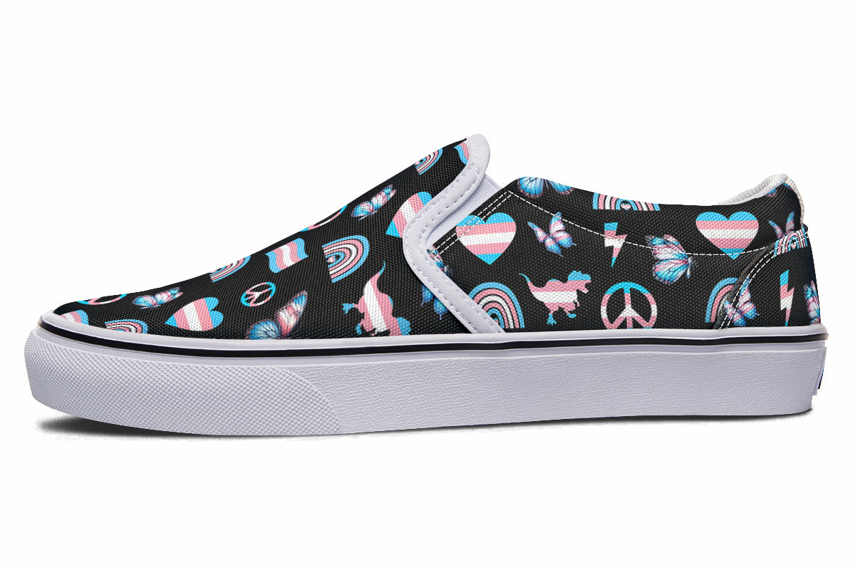 Trans Love Slip Ons