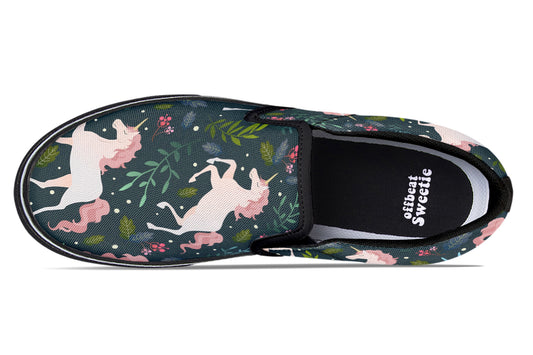 Unicorn Garden Slip Ons