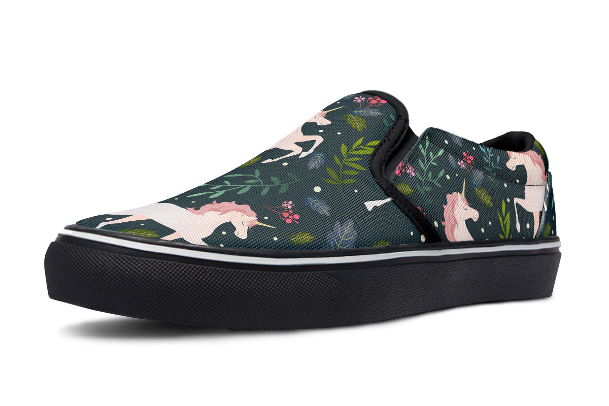 Unicorn Garden Slip Ons