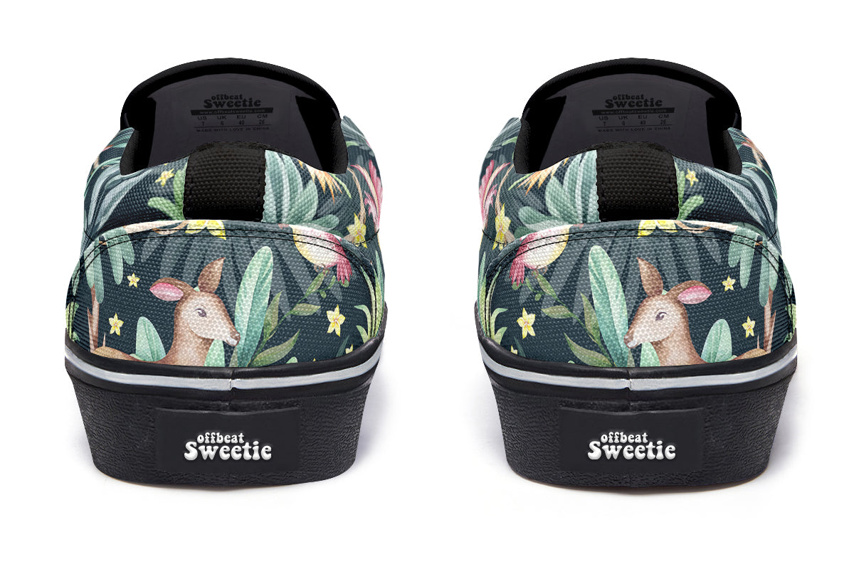 Wonderful Wildlife Slip Ons