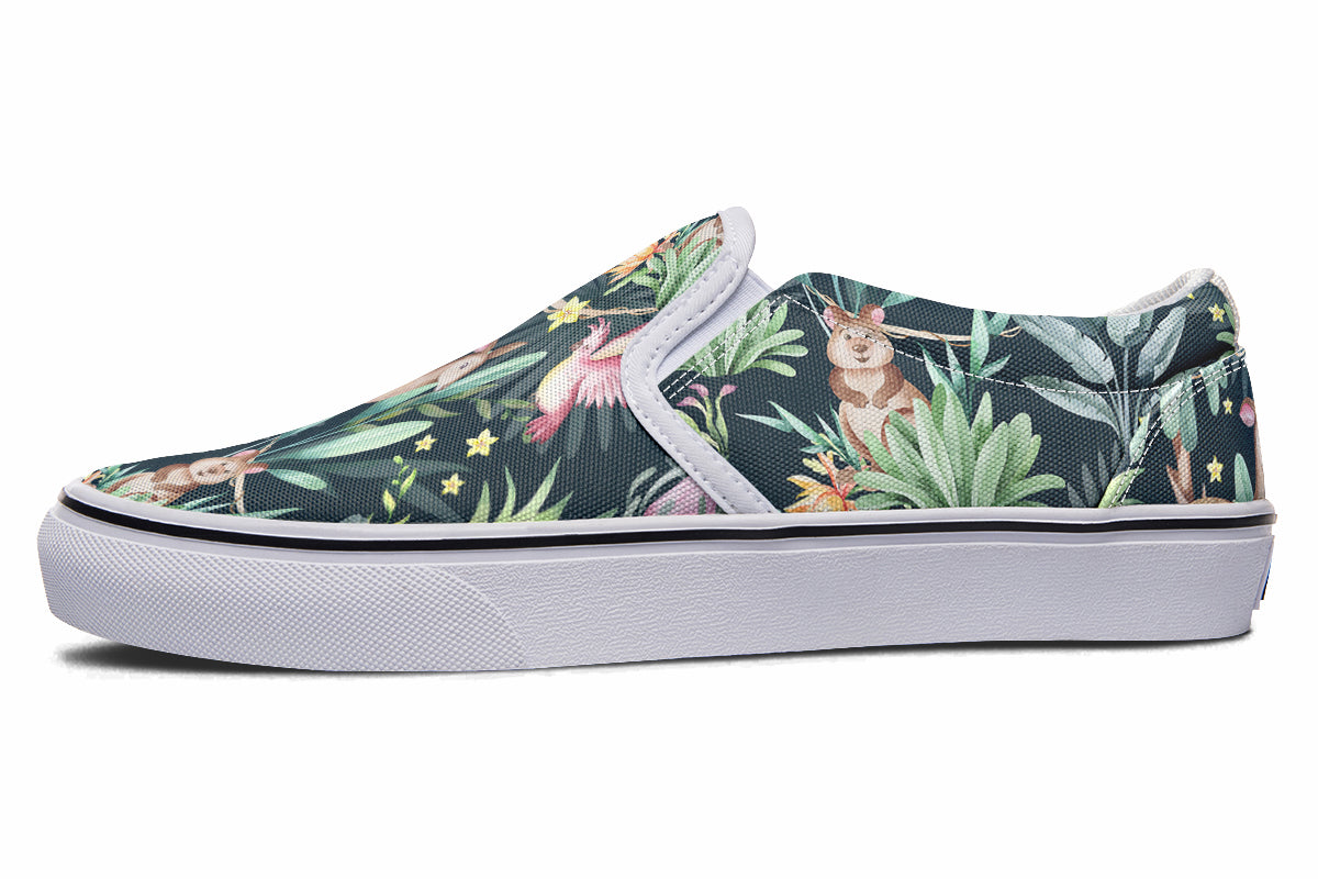 Wonderful Wildlife Slip Ons