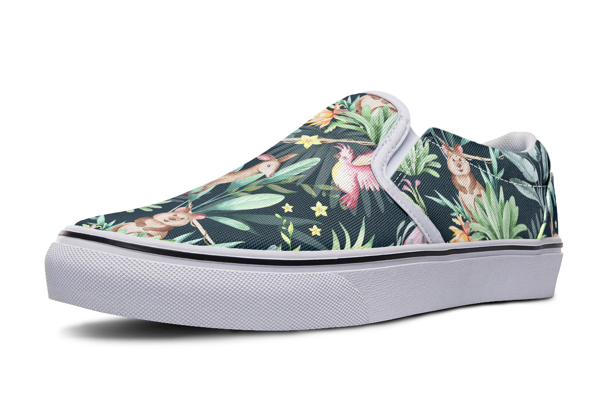 Wonderful Wildlife Slip Ons