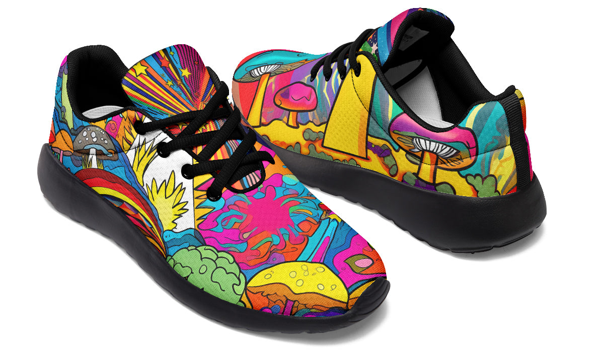 Psychedelic Mushies Sneakers