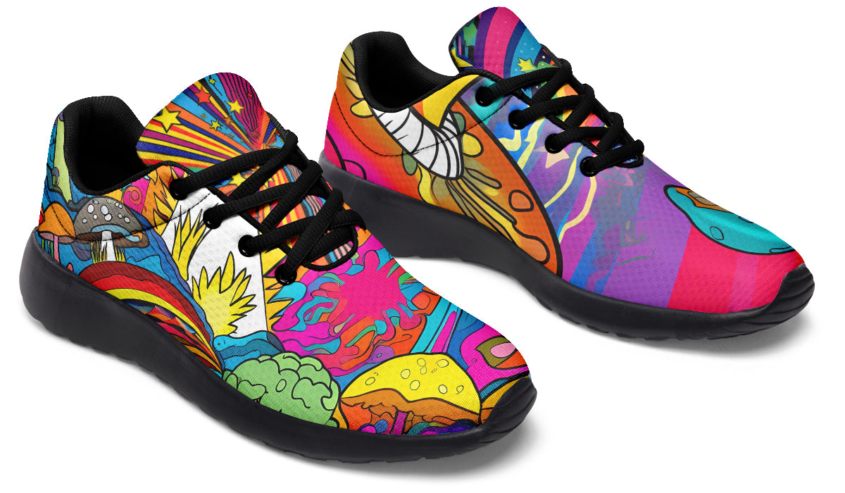 Psychedelic Mushies Sneakers