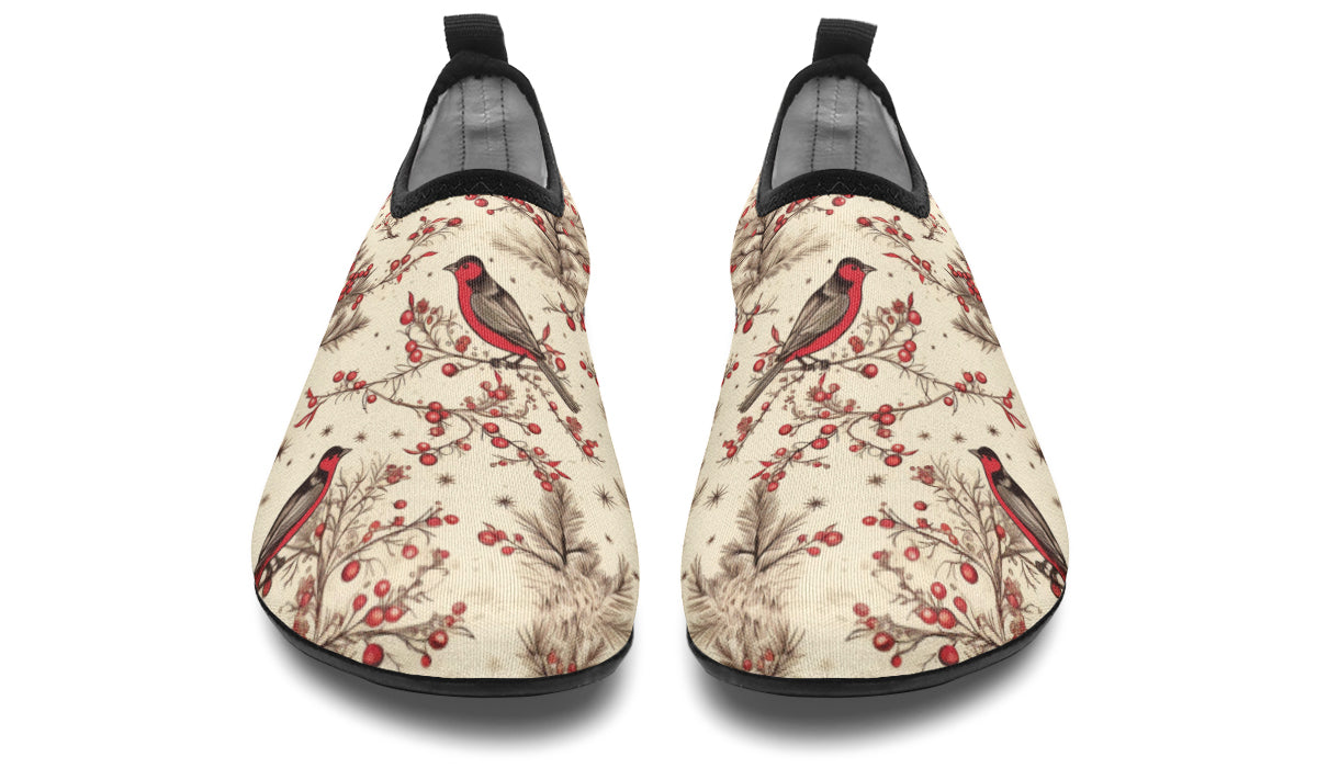 Christmas Birds Water Shoes